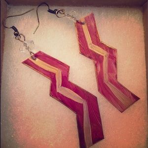 Handmade bacon earrings